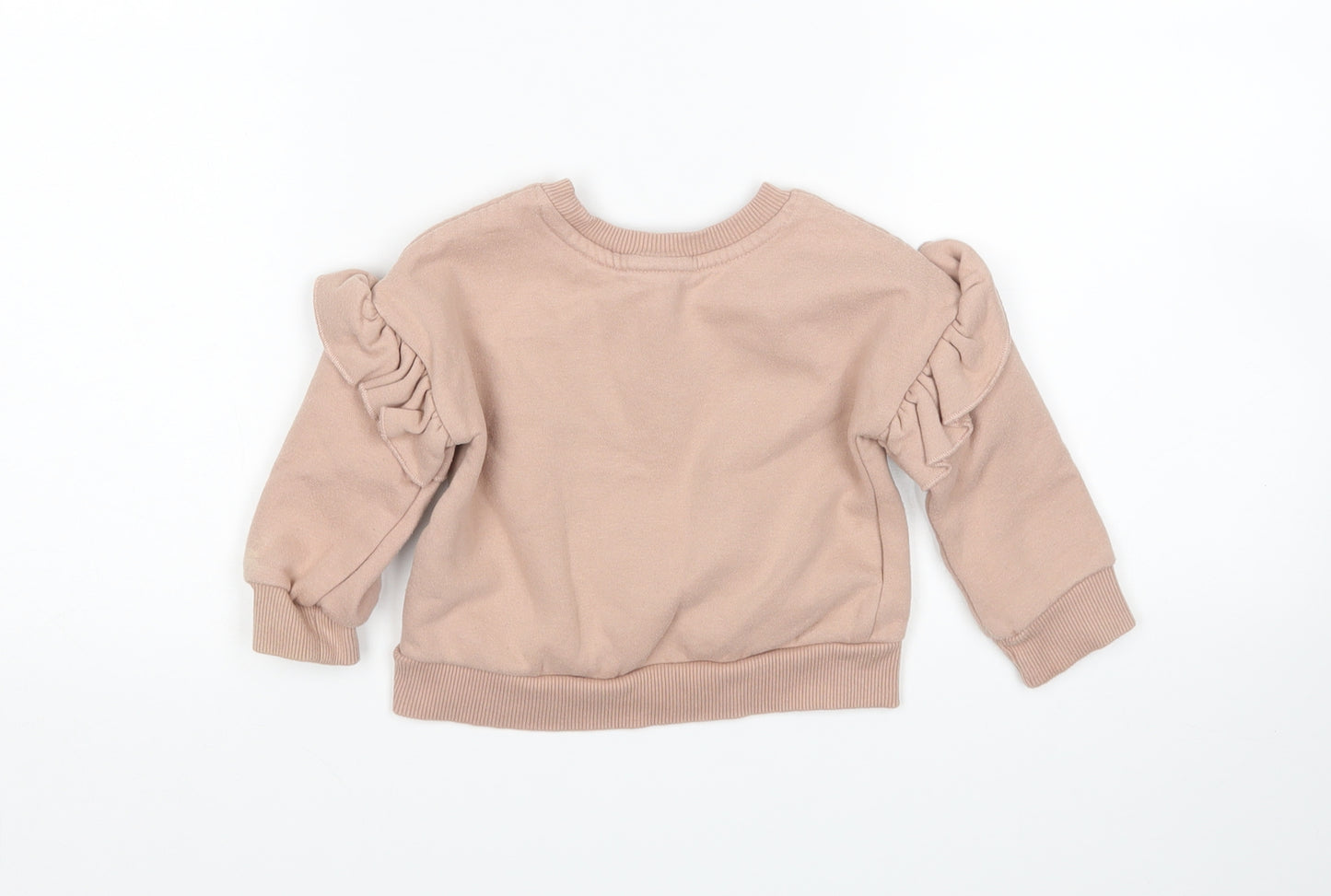 Nutmeg Girls Pink   Pullover Jumper Size 12-18 Months