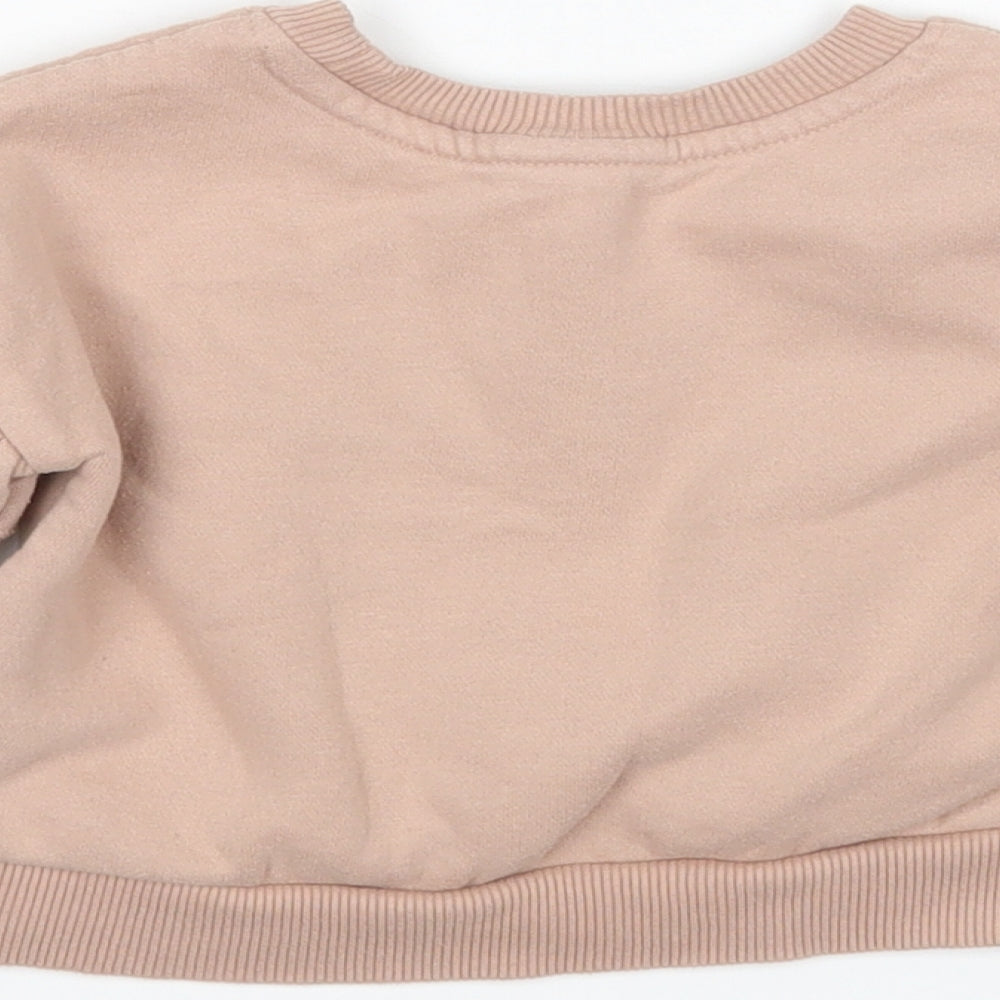 Nutmeg Girls Pink   Pullover Jumper Size 12-18 Months