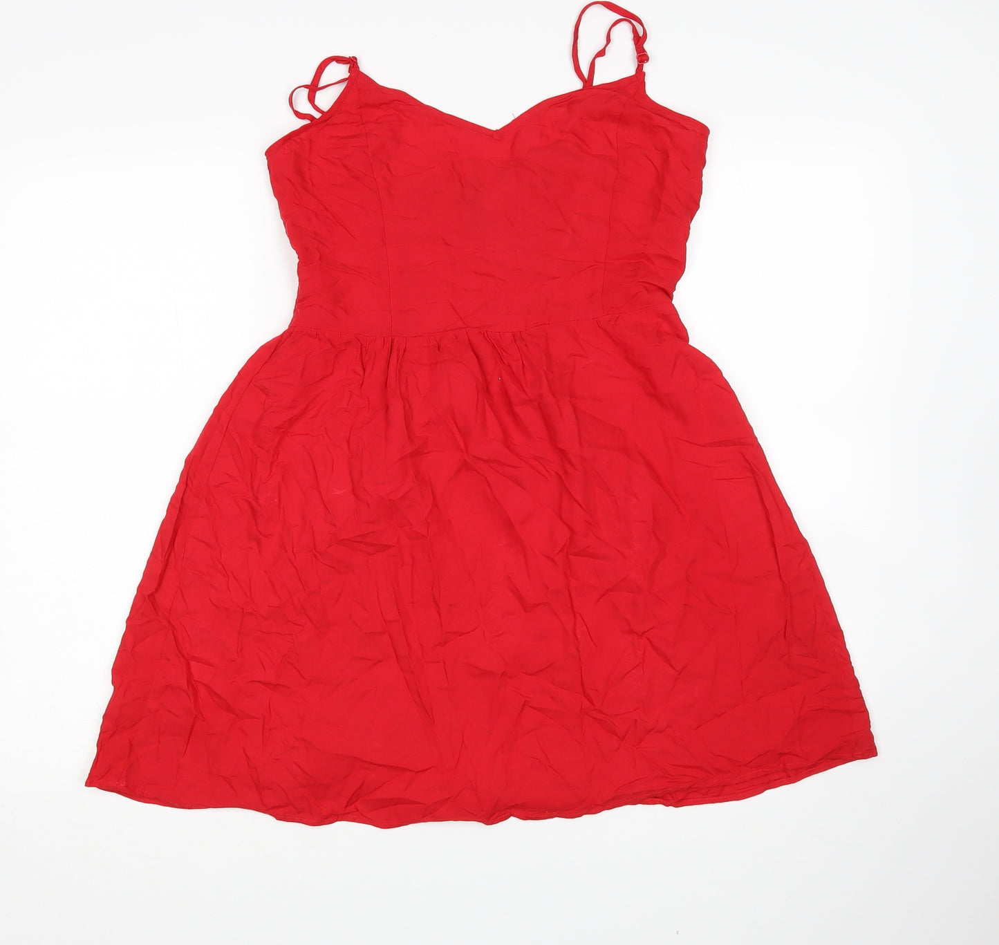 H&M Womens Red   Basic Tank Size 12