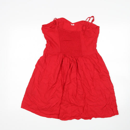 H&M Womens Red   Basic Tank Size 12