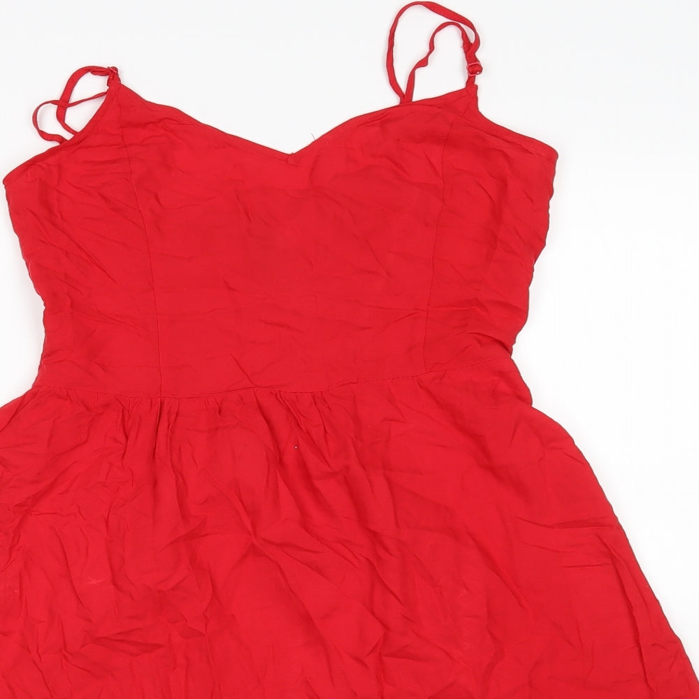 H&M Womens Red   Basic Tank Size 12