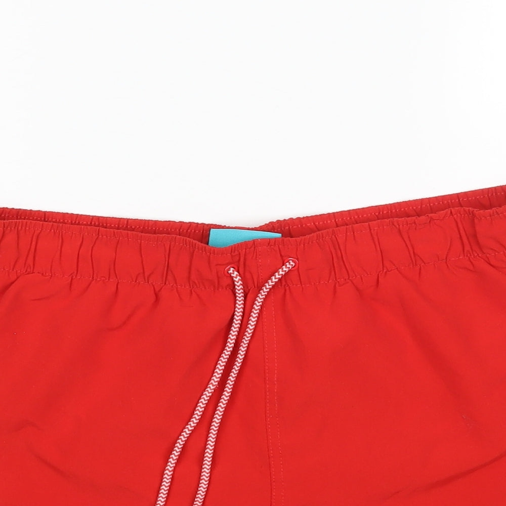 Cedar Wood State Mens Red   Sweat Shorts Size M - SWIM SHORTS