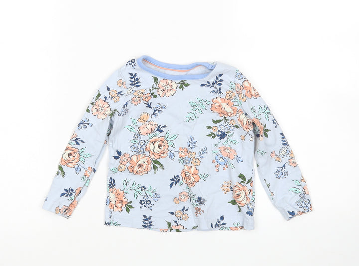 Nutmeg Girls Multicoloured Floral  Basic T-Shirt Size 12-18 Months