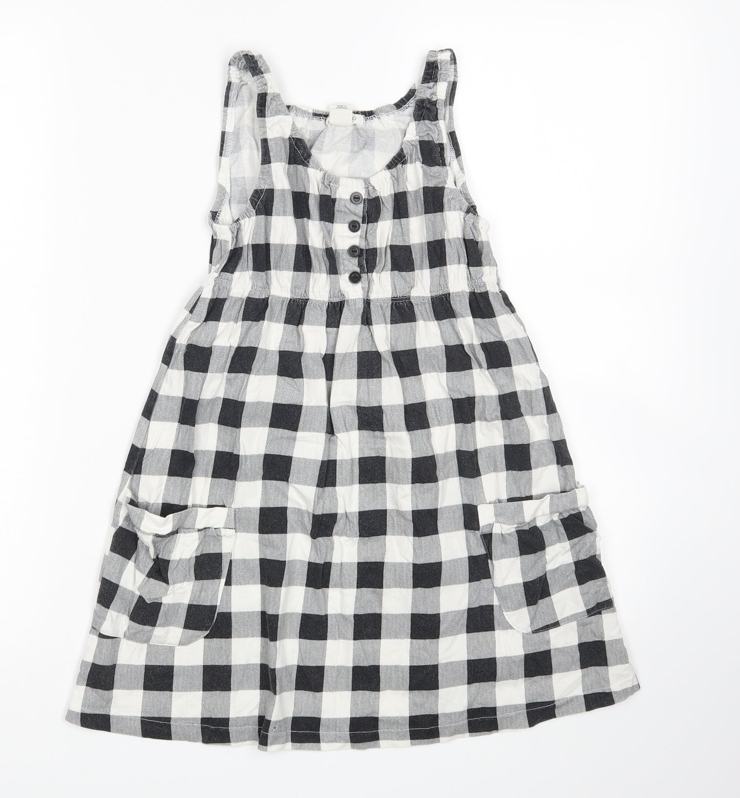 H&M Girls Multicoloured Geometric  Tank Dress  Size 9 Years