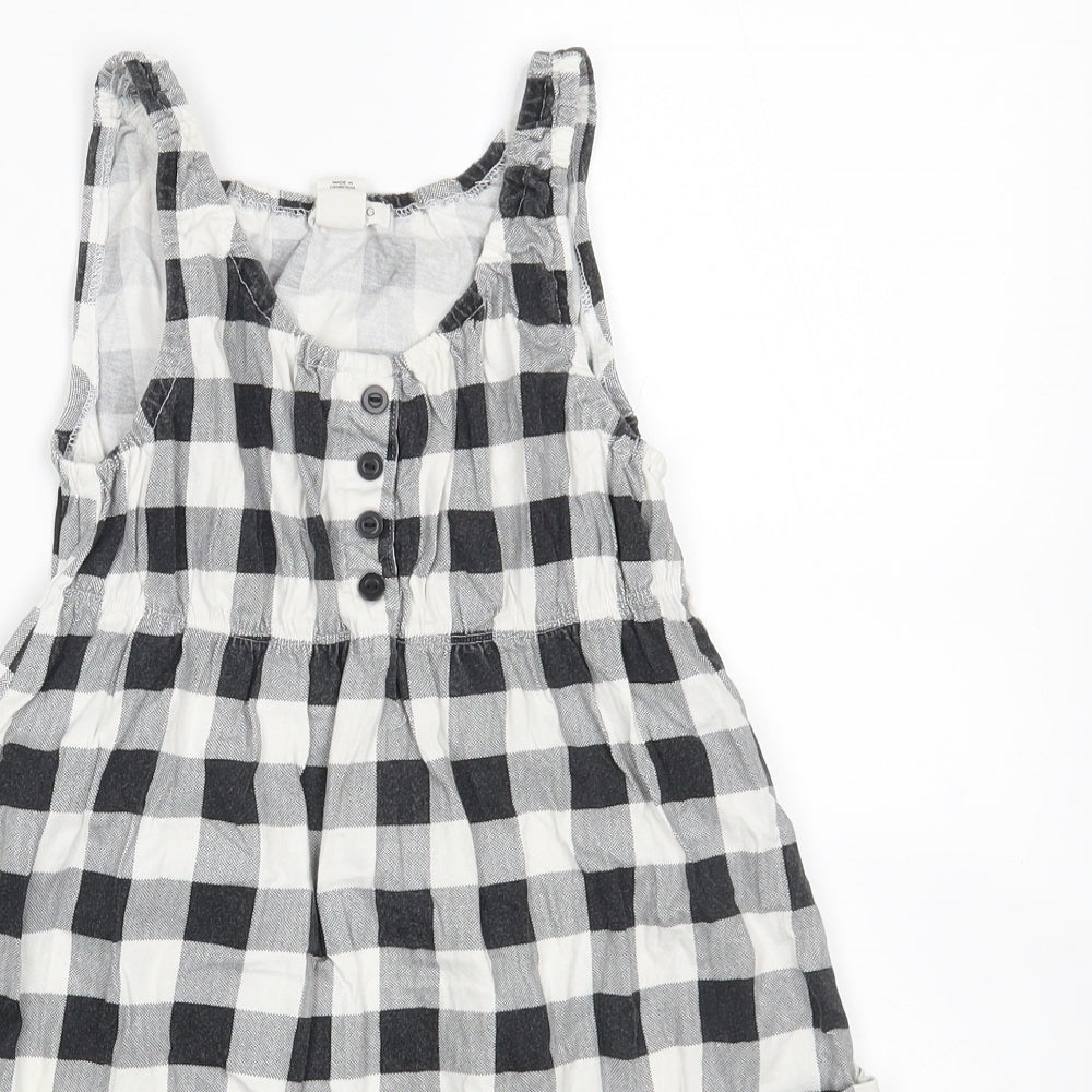 H&M Girls Multicoloured Geometric  Tank Dress  Size 9 Years