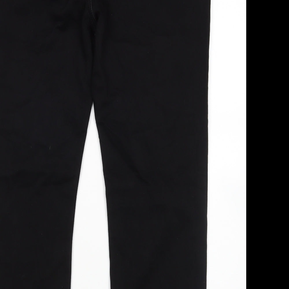M&S Womens Black   Straight Jeans Size 18 L29 in