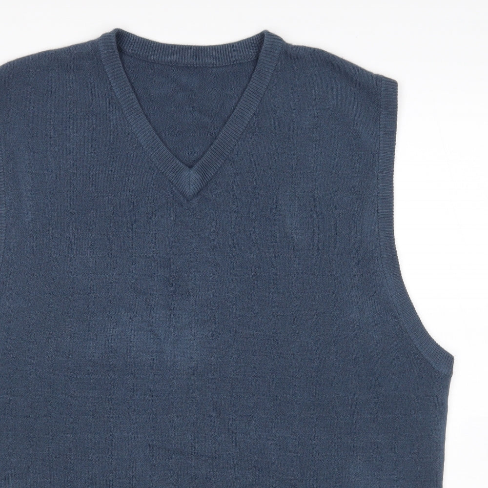 TU Mens Blue   Vest Jumper Size XL