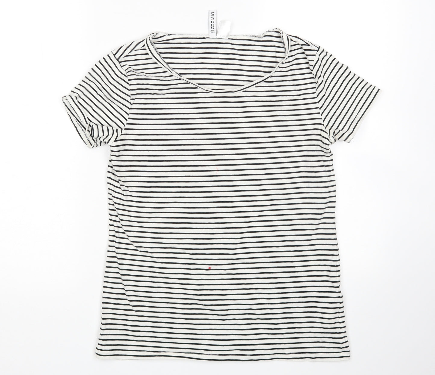 H&M Womens Multicoloured Striped  Basic T-Shirt Size M
