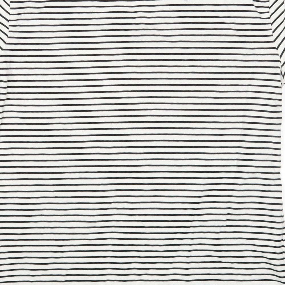 H&M Womens Multicoloured Striped  Basic T-Shirt Size M