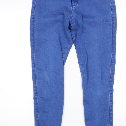 Missguided Womens Blue   Skinny Jeans Size 10 L28 in