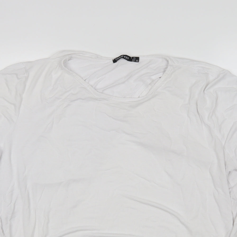 Boohoo Womens White   Basic T-Shirt Size 18