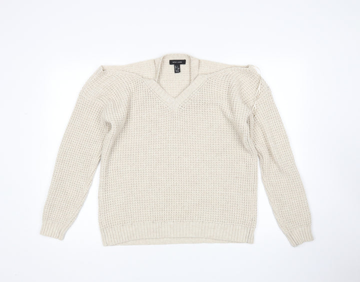New Look Womens Beige   Pullover Jumper Size S