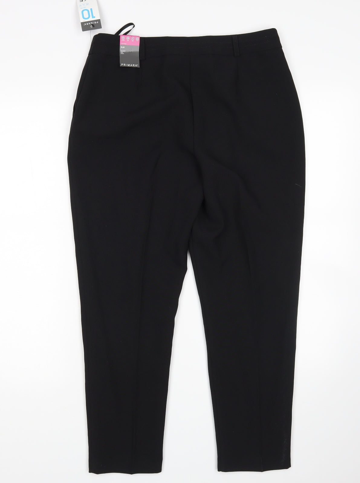Primark Womens Black   Trousers  Size 10 L26 in
