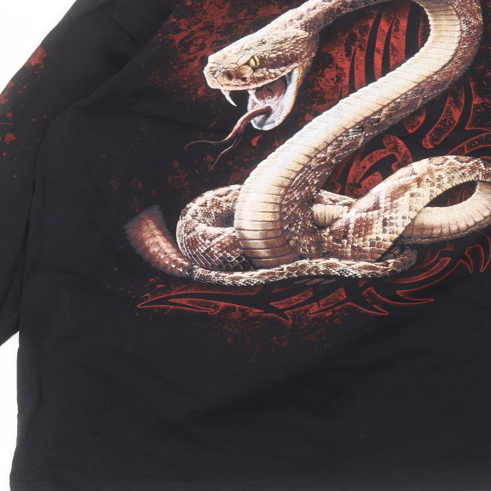 Spiral Mens Black    T-Shirt Size M