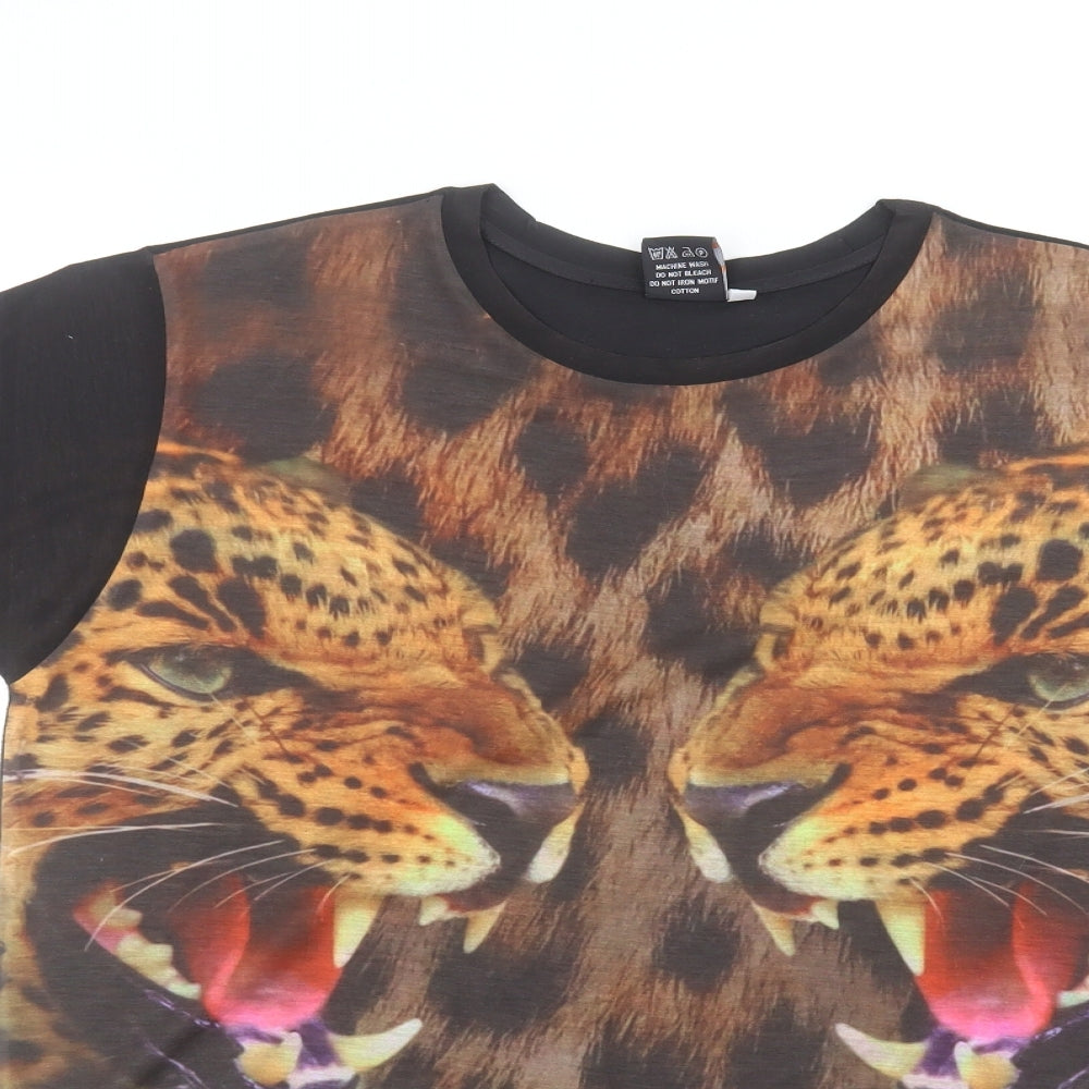 trendgear Mens Black    T-Shirt Size L