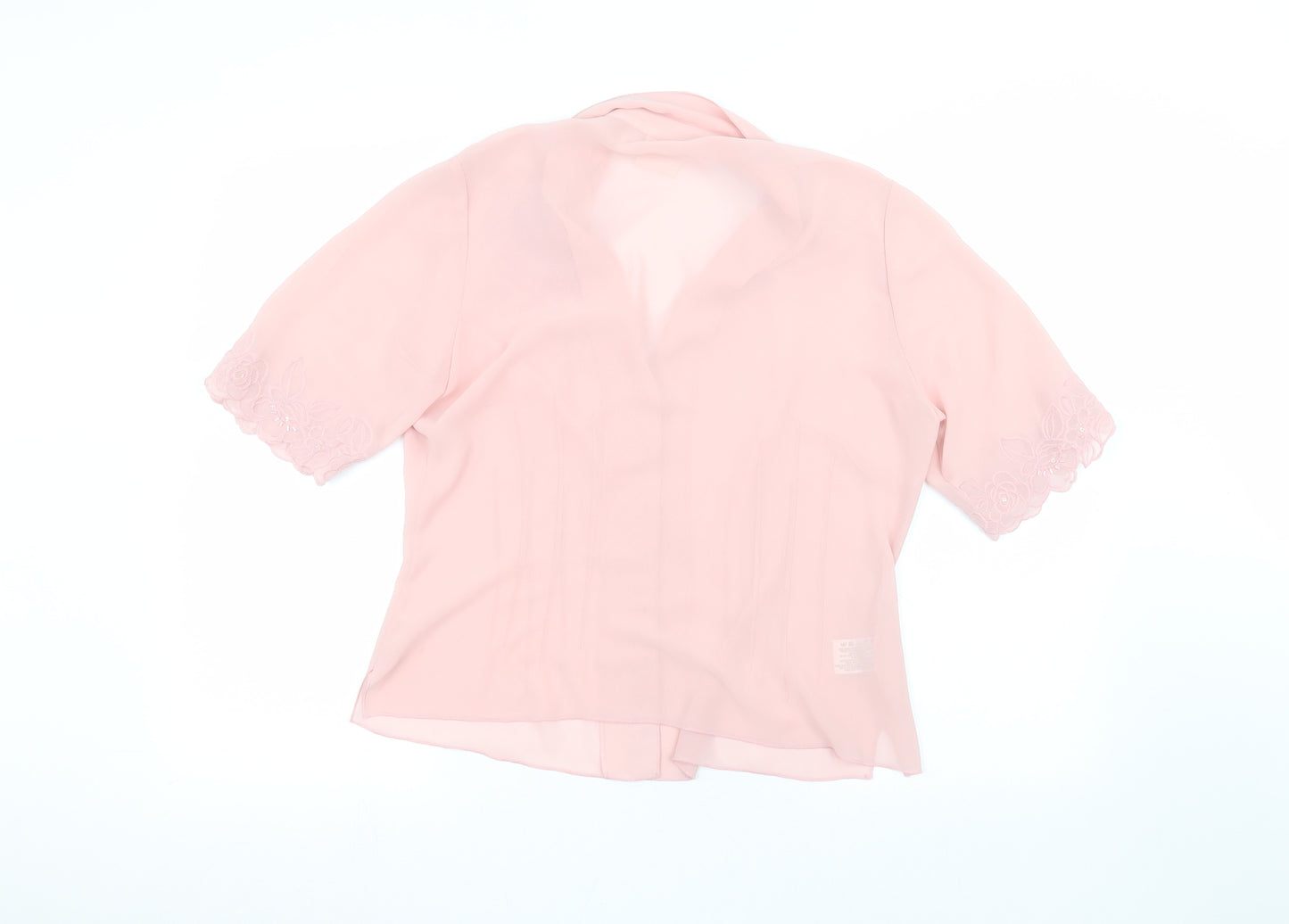 Country Casuals Womens Pink   Basic Button-Up Size 14
