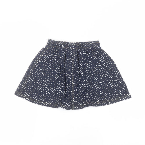 M&Co Girls Blue Polka Dot  A-Line Skirt Size 4-5 Years