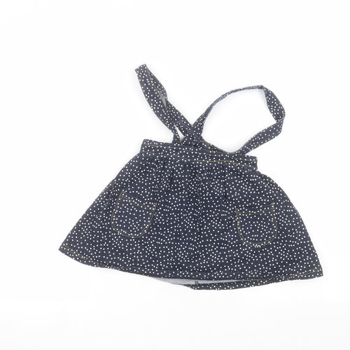 M&Co Girls Blue Polka Dot  A-Line Skirt Size 3-4 Years