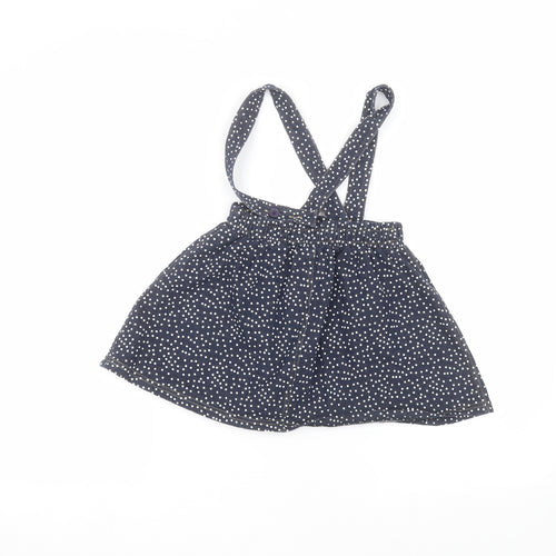 M&Co Girls Blue Polka Dot  A-Line Skirt Size 3-4 Years