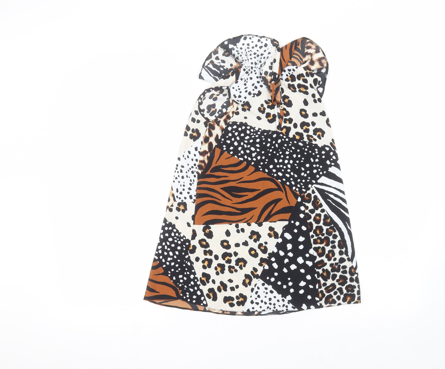 River Island Girls White Animal Print  A-Line  Size 4-5 Years