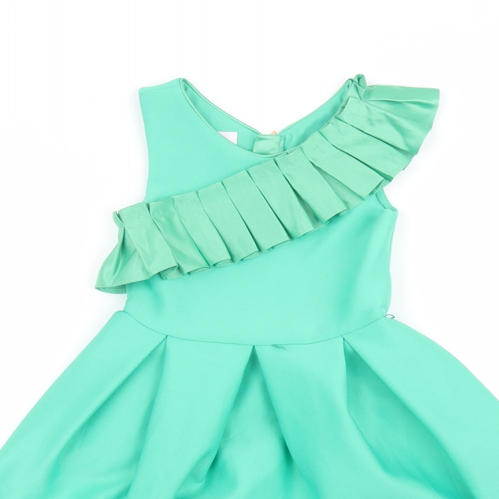 Ted Baker Girls Green   A-Line  Size 7 Years