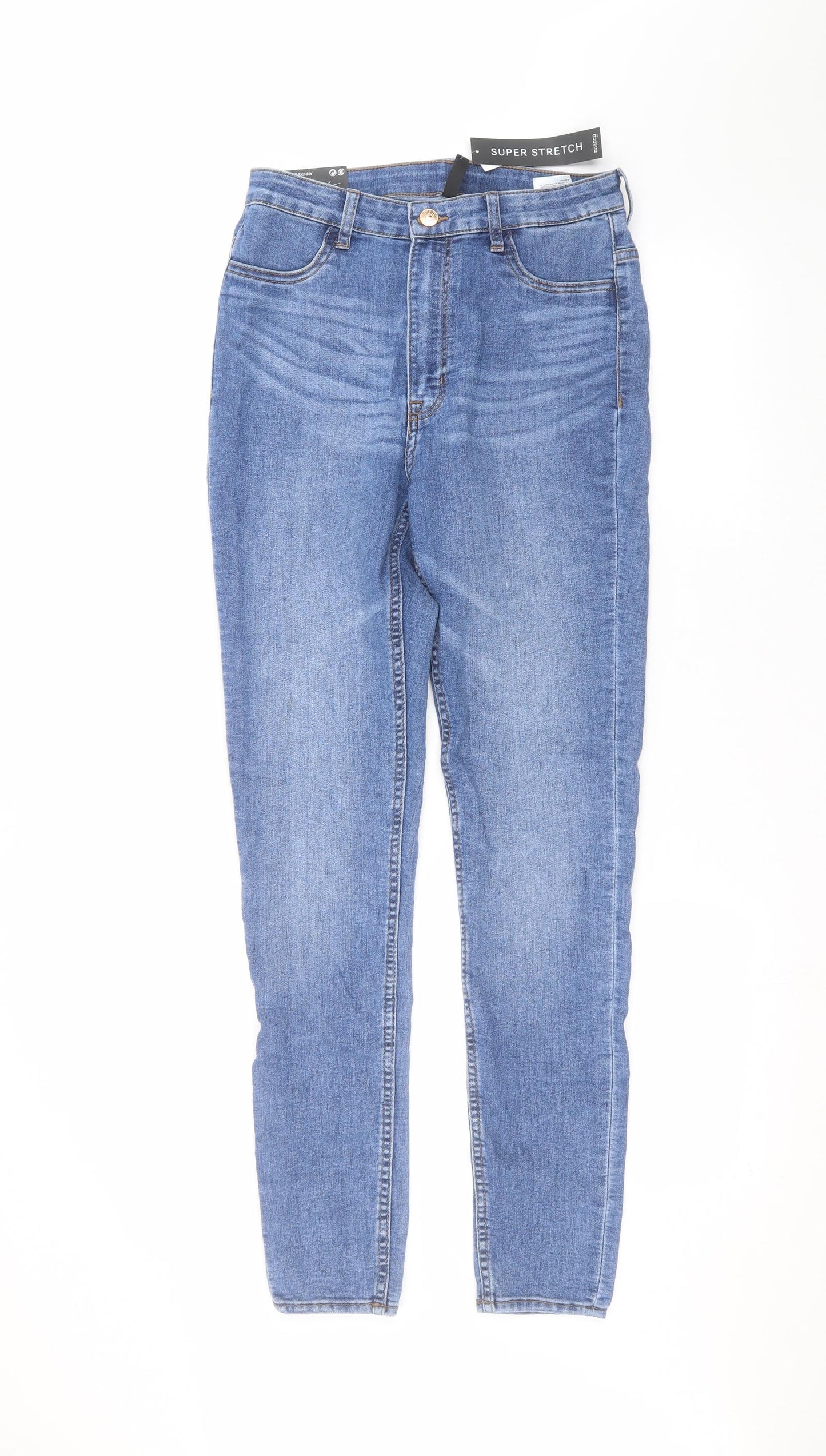 H&M Womens Blue   Skinny Jeans Size 12 L30 in