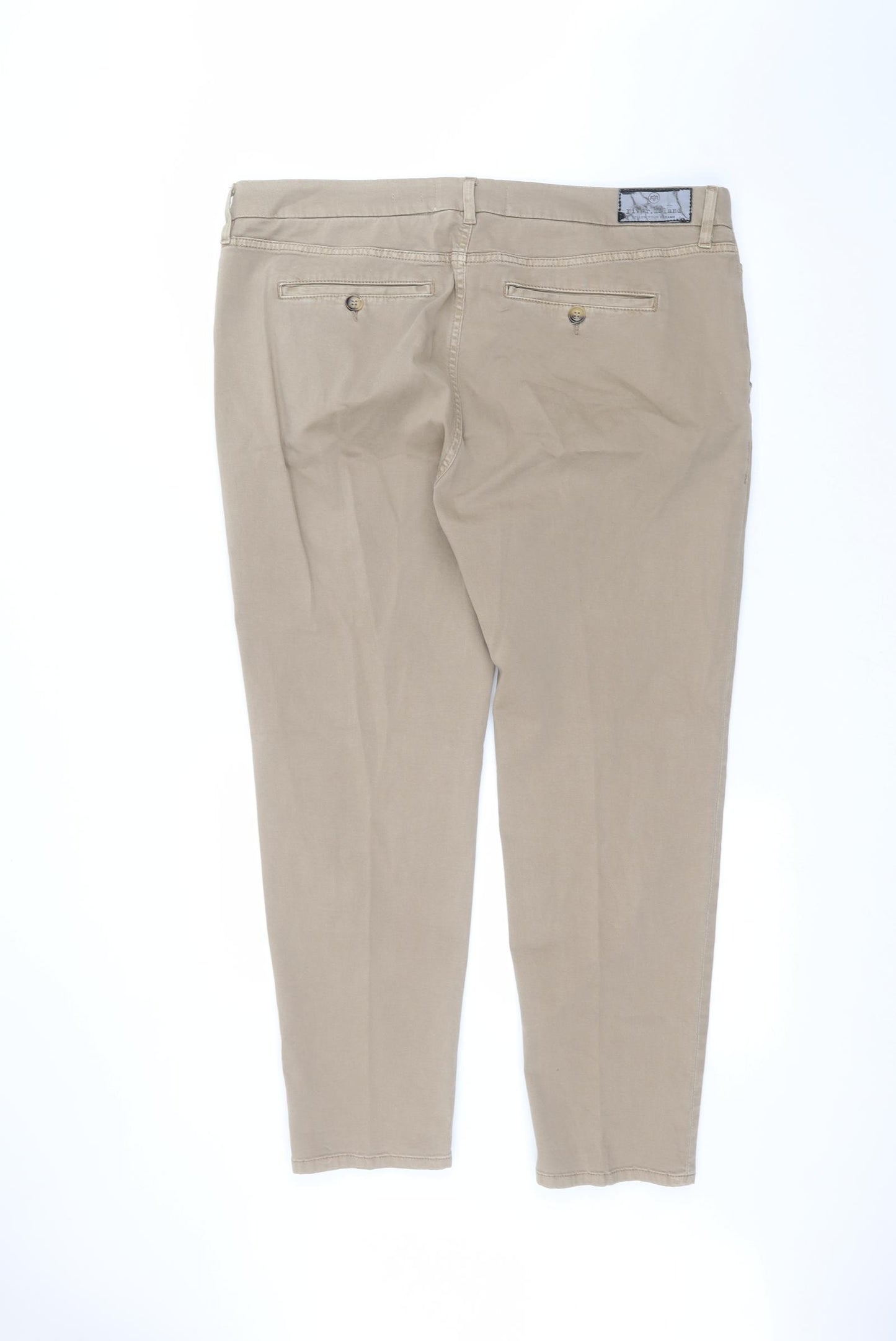River Island Womens Brown   Straight Jeans Size 18 L28 in