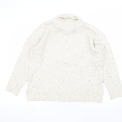 Oasis Womens White   Pullover Jumper Size M