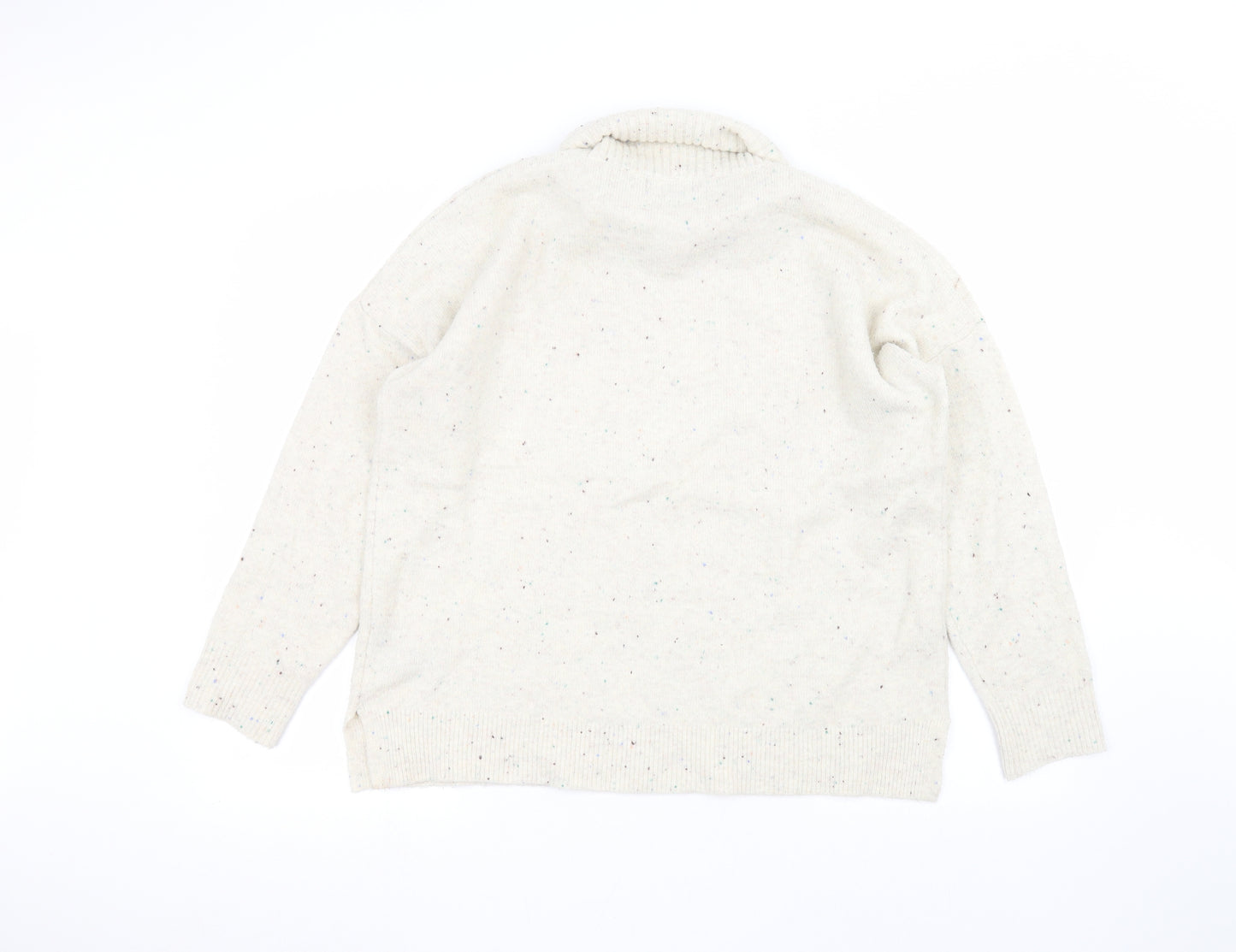 Oasis Womens White   Pullover Jumper Size M