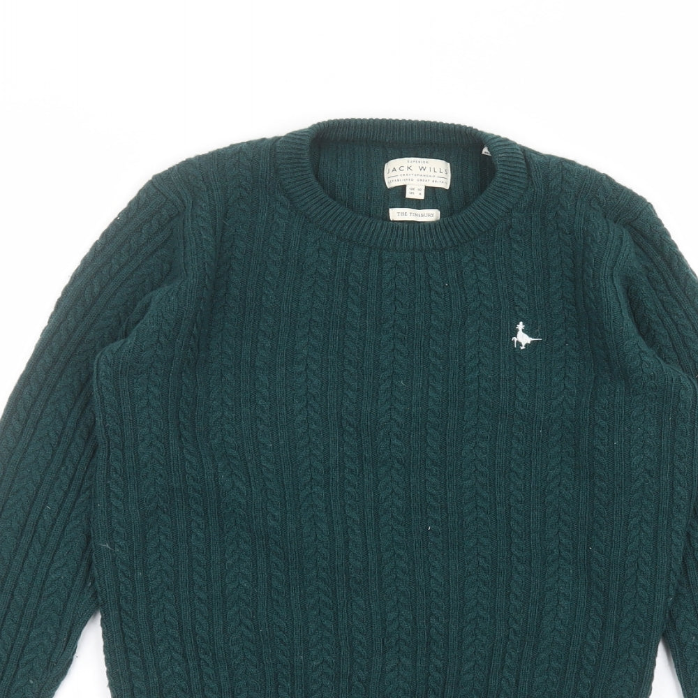 Jack Wills Womens Green   Pullover Jumper Size 10
