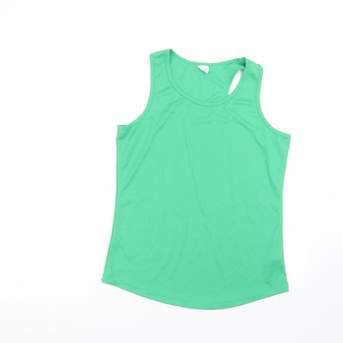 Awdis Womens Green   Basic Tank Size L
