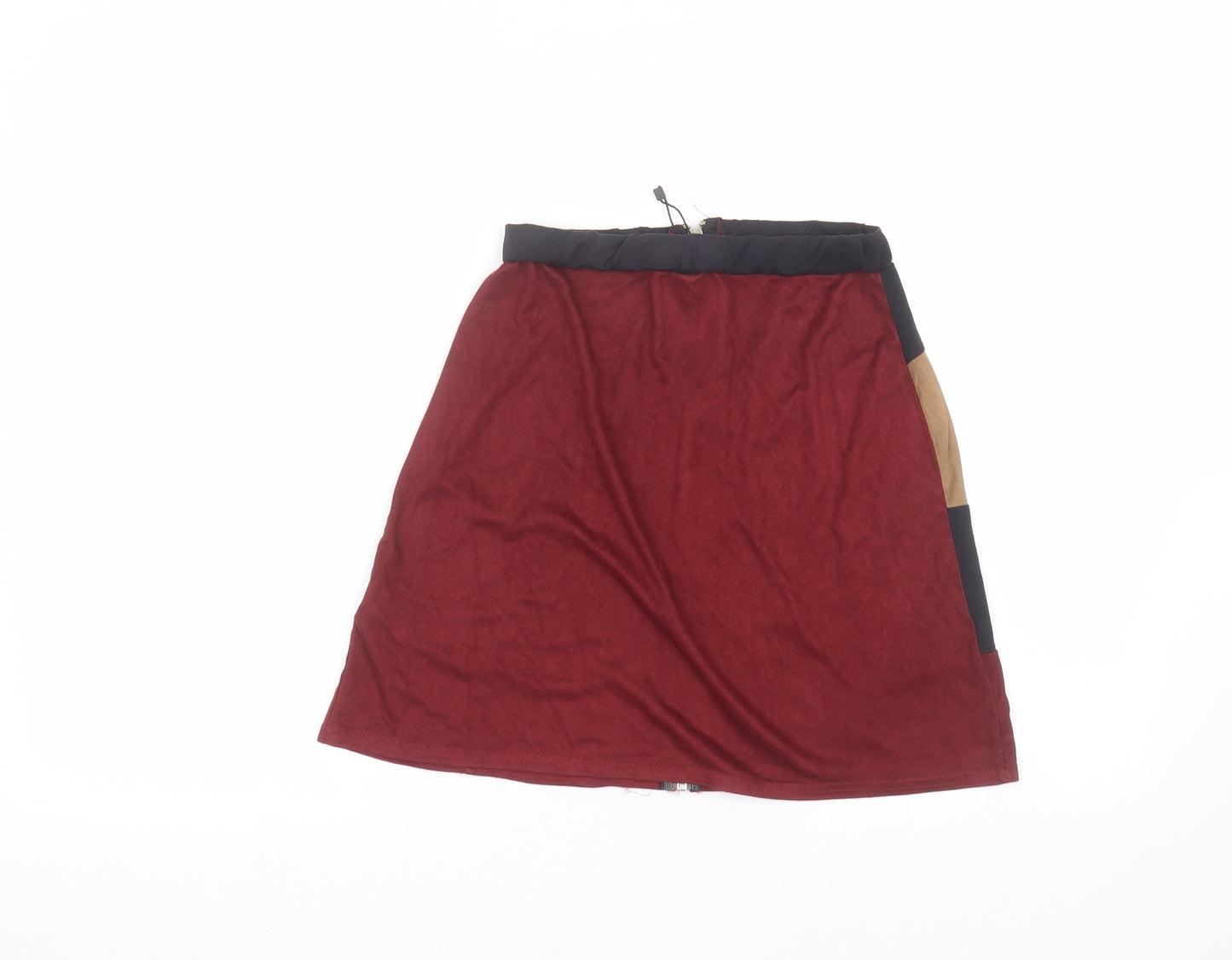 Boohoo Womens Red   Mini Skirt Size 10
