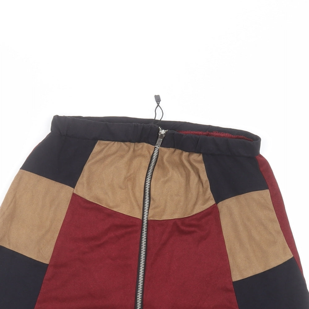 Boohoo Womens Red   Mini Skirt Size 10