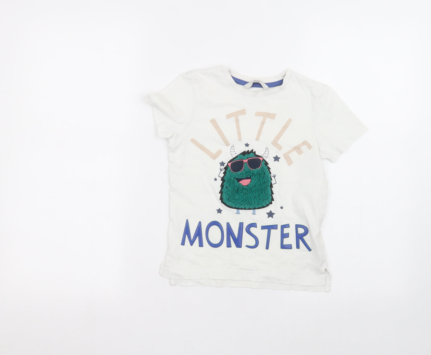 George Boys White   Basic T-Shirt Size 3-4 Years