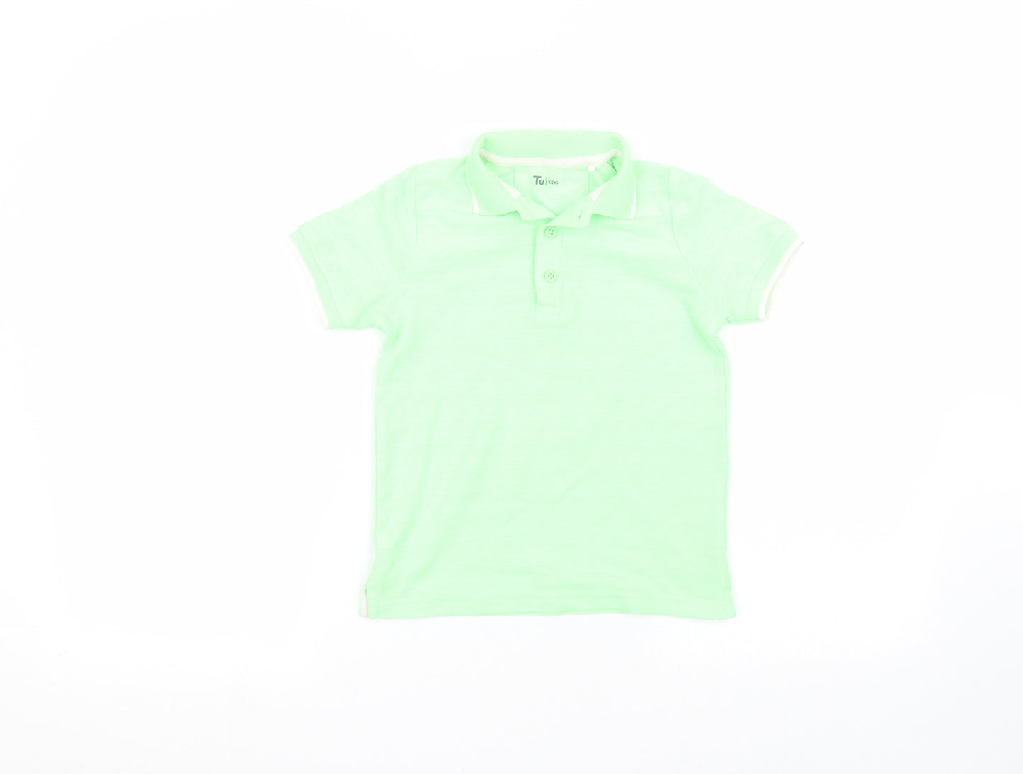 TU Boys Green   Basic Polo Size 5 Years