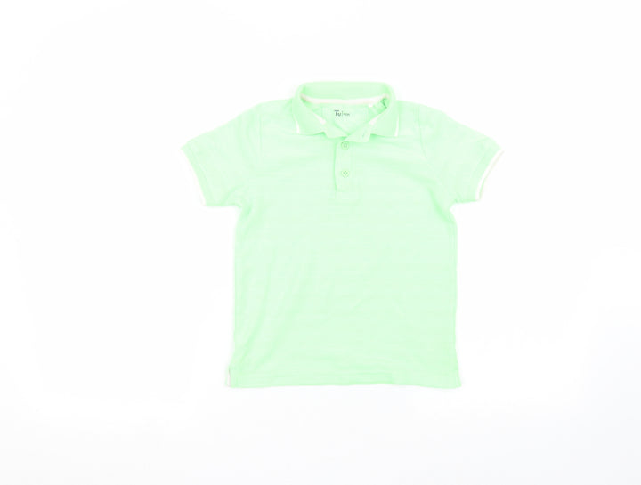 TU Boys Green   Basic Polo Size 5 Years