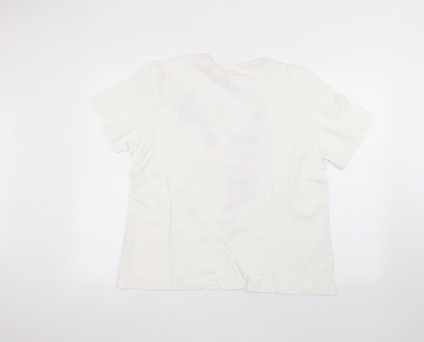 Tulchan Womens White   Basic T-Shirt Size 2XL