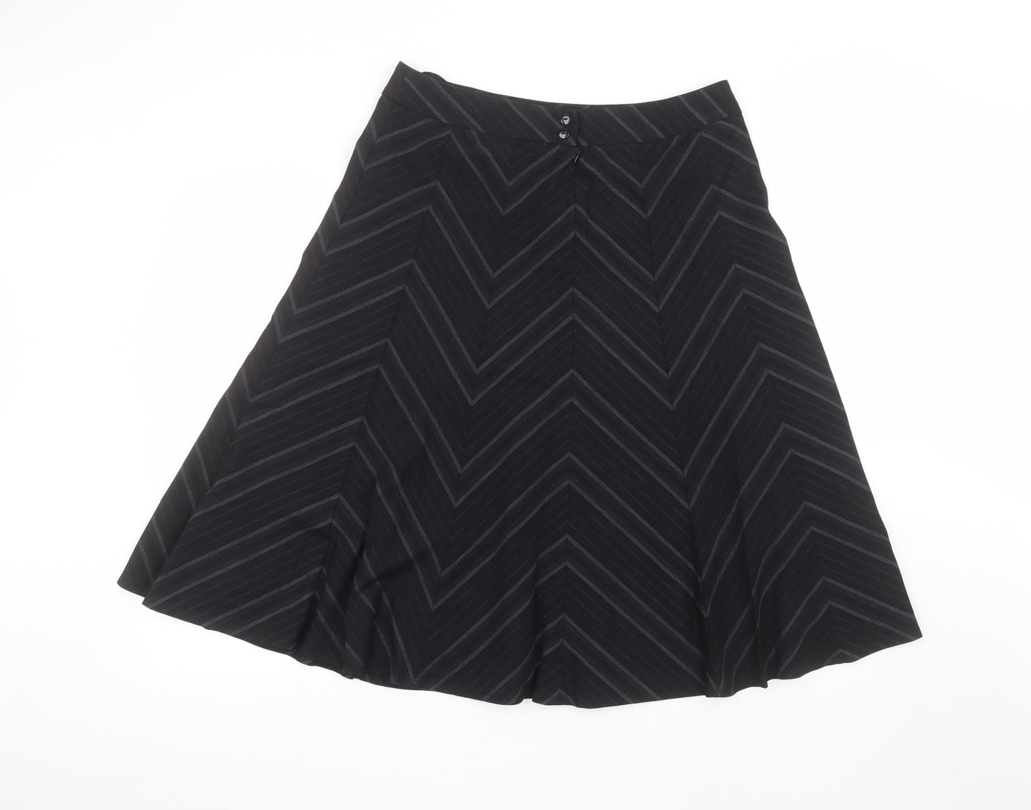 Marks and Spencer Womens Black   A-Line Skirt Size 14