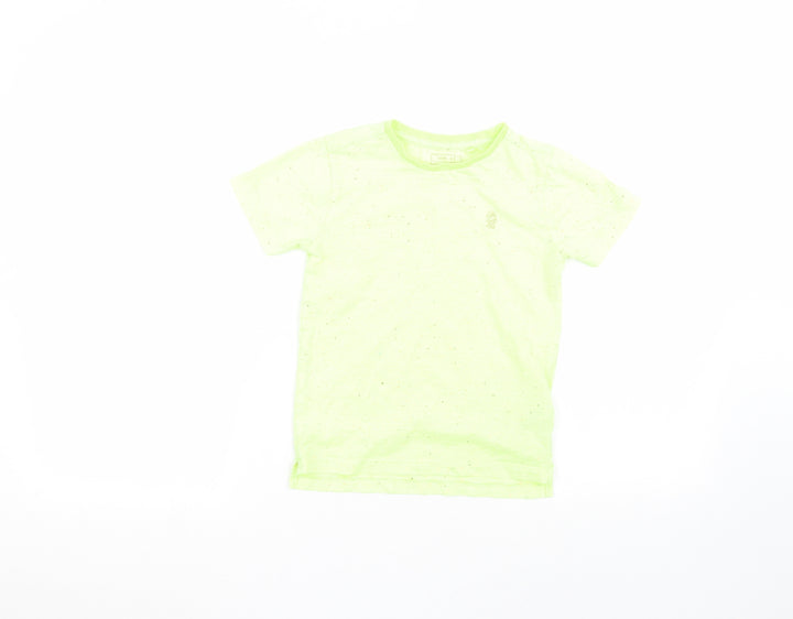 NEXT Boys Yellow Polka Dot  Basic T-Shirt Size 4 Years