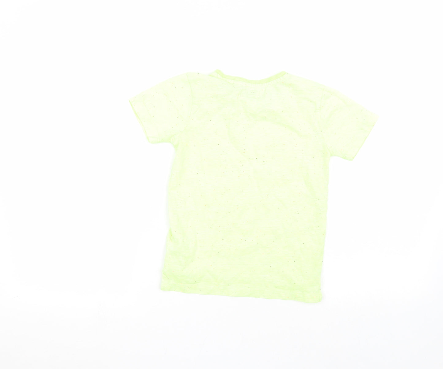 NEXT Boys Yellow Polka Dot  Basic T-Shirt Size 4 Years