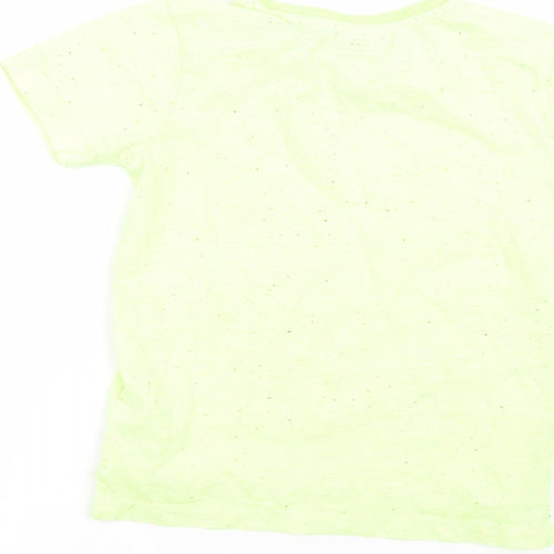 NEXT Boys Yellow Polka Dot  Basic T-Shirt Size 4 Years