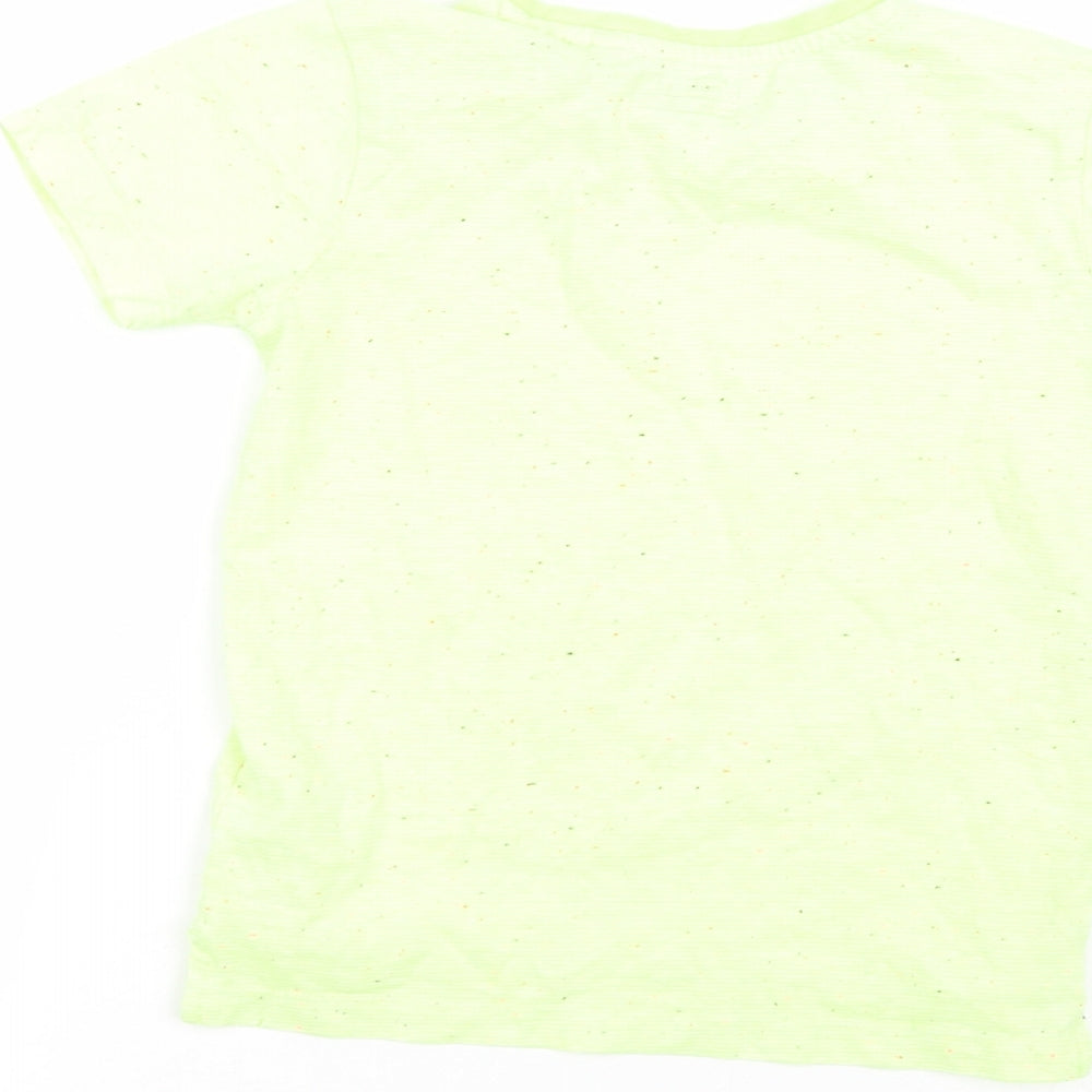 NEXT Boys Yellow Polka Dot  Basic T-Shirt Size 4 Years