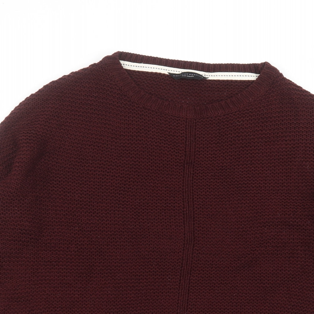 Dorothy Perkins Womens Red   Pullover Jumper Size 16