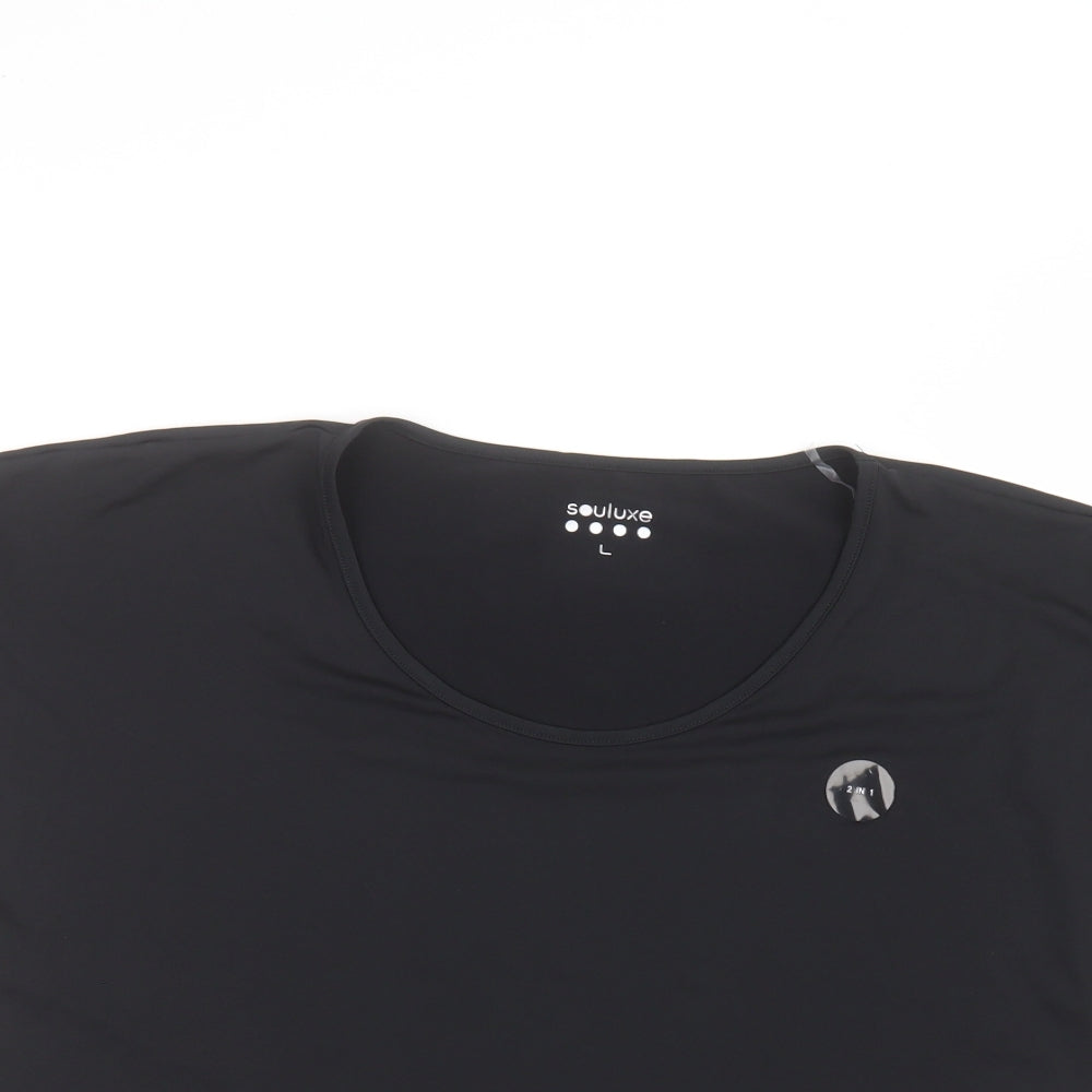 Matalan Womens Black   Basic T-Shirt Size L