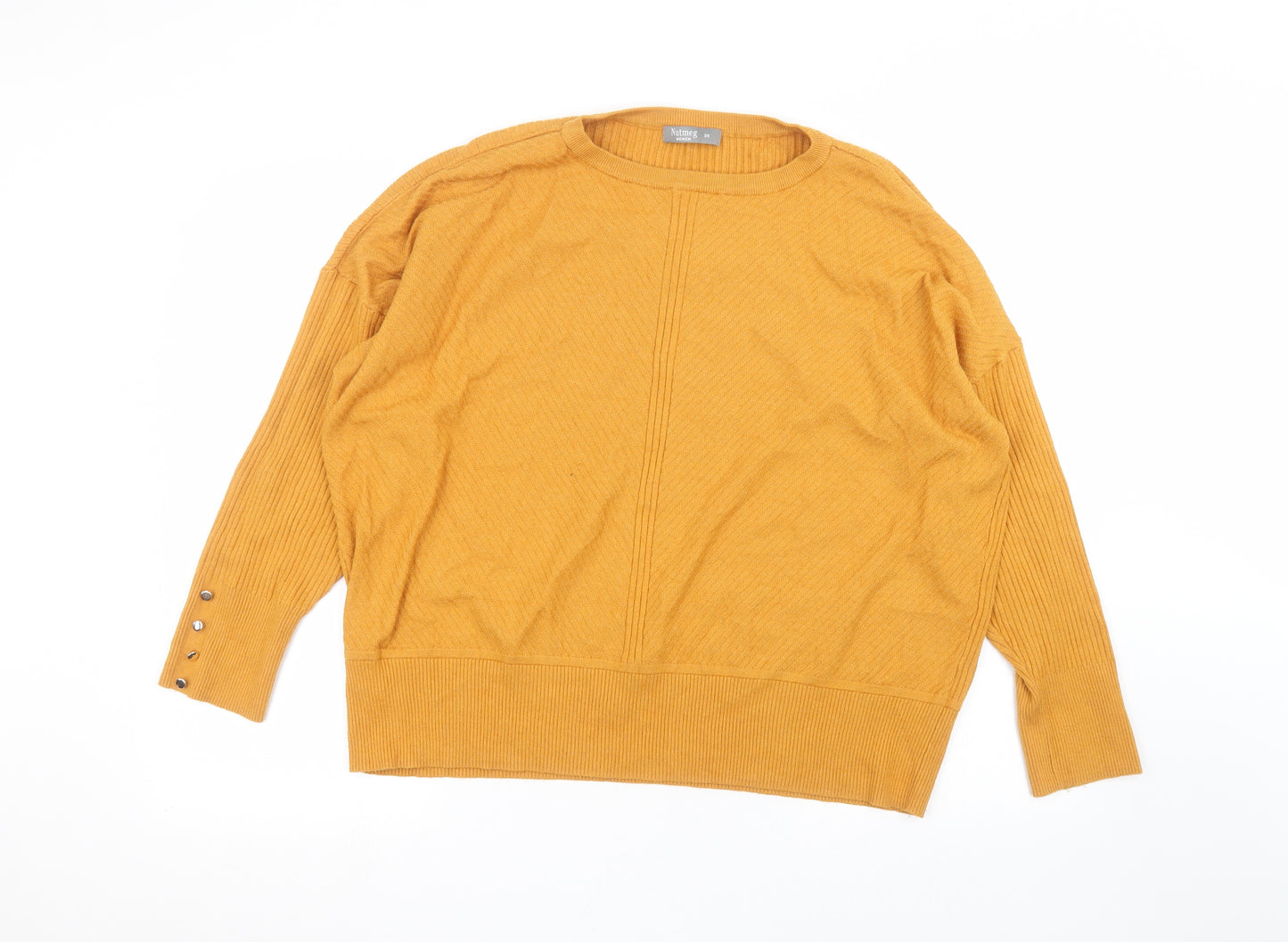 Nutmeg Womens Orange   Pullover Jumper Size 20