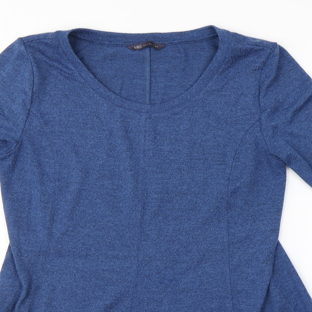 M&S Womens Blue   Jumper Dress  Size 12