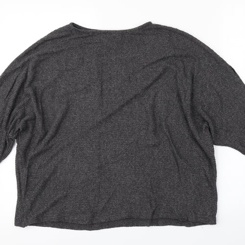H&M Womens Grey   Pullover Jumper Size M