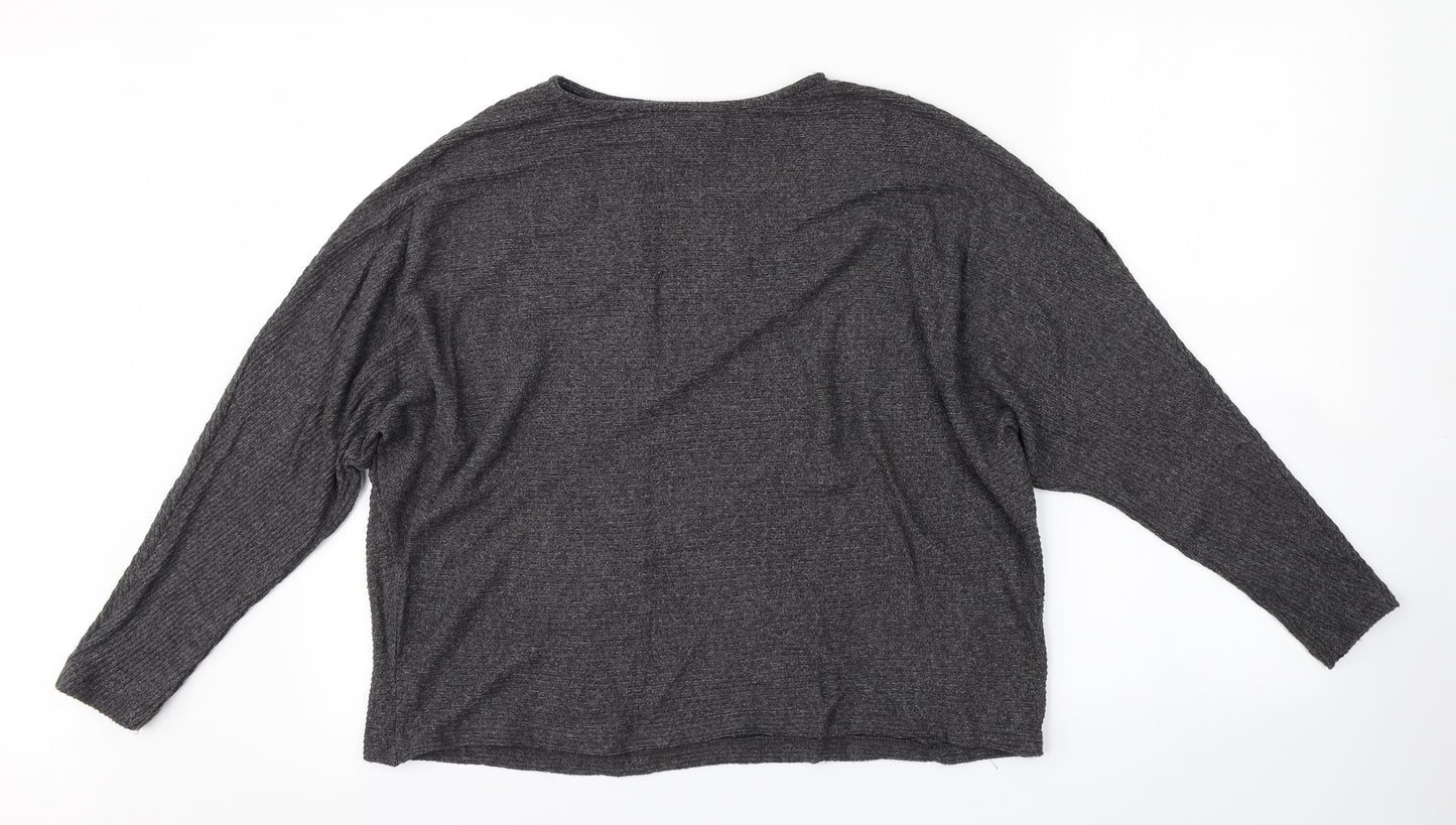 H&M Womens Grey   Pullover Jumper Size M