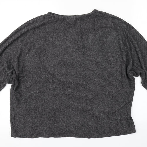 H&M Womens Grey   Pullover Jumper Size M