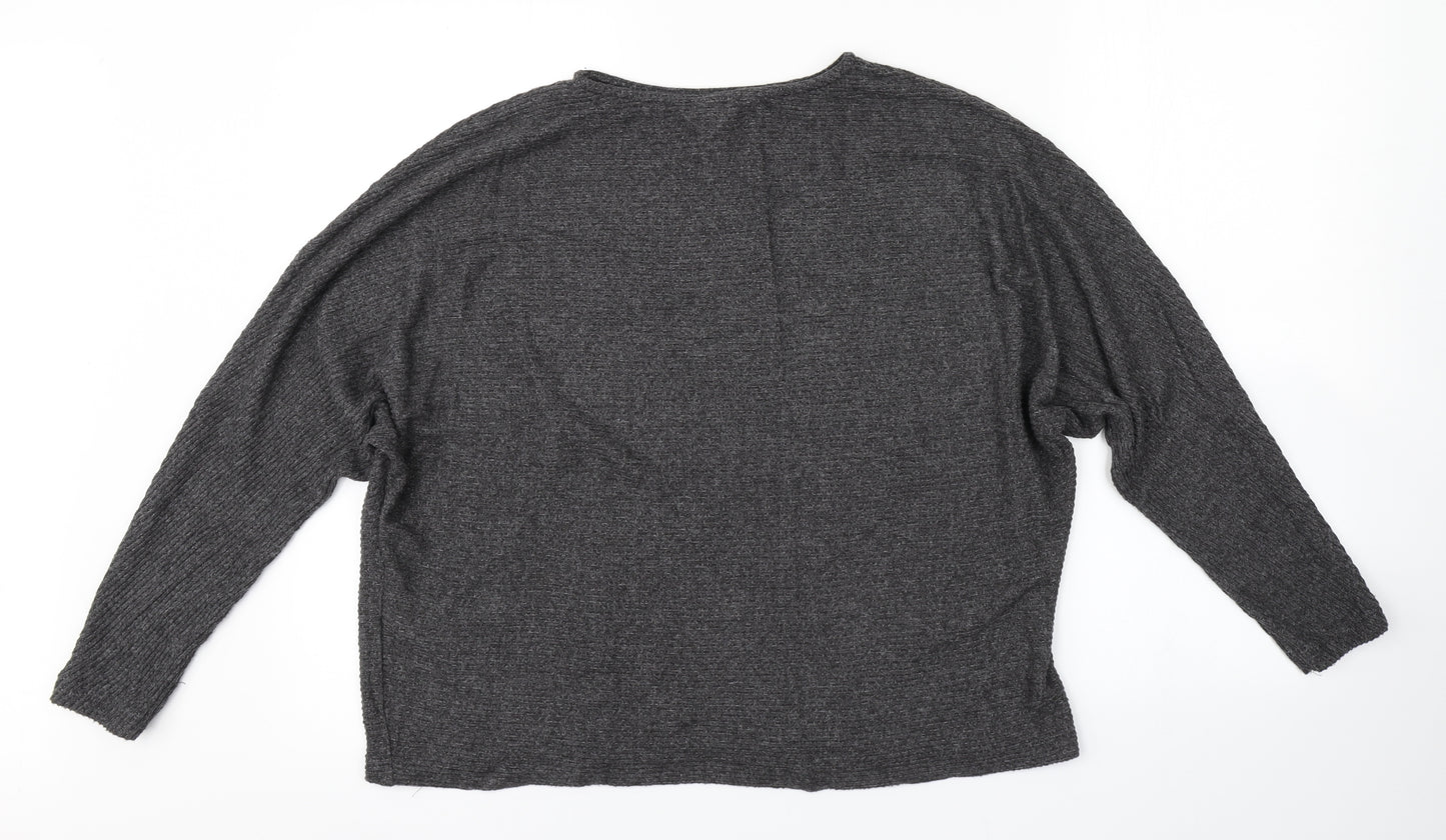 H&M Womens Grey   Pullover Jumper Size M